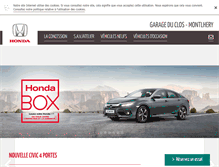 Tablet Screenshot of honda-montlhery.com